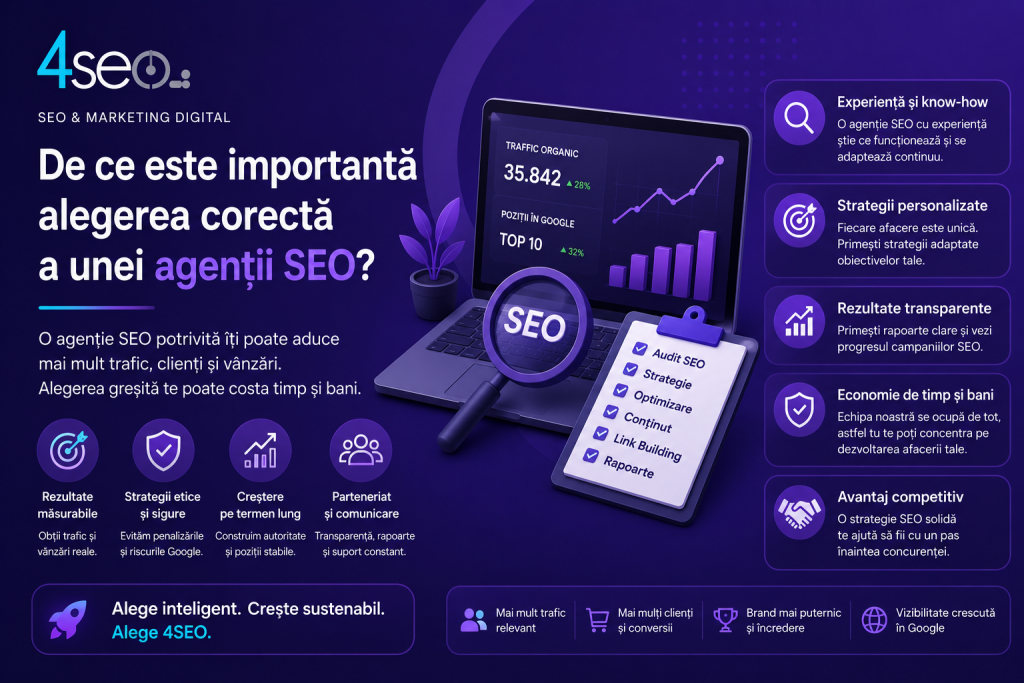 Cum alegi o agenție SEO în România: ghid complet pentru proprietarii de site-uri și antreprenori