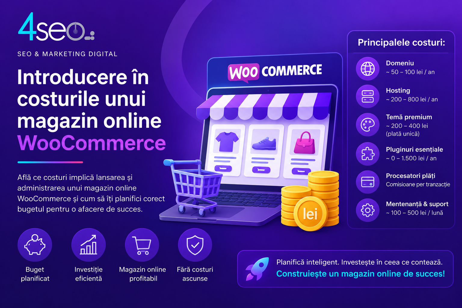 Cât costă un magazin online WooCommerce: ghid complet pentru antreprenori