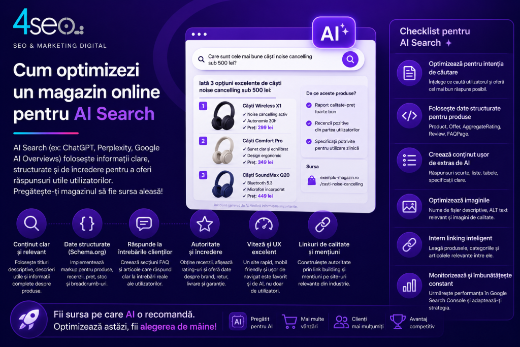 Cum optimizezi un magazin online pentru AI Search