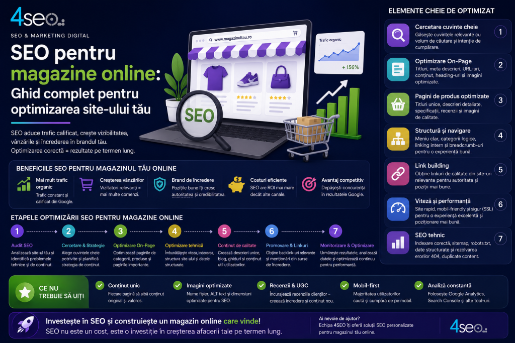 SEO pentru magazine online: Ghid complet pentru optimizarea site-ului tău