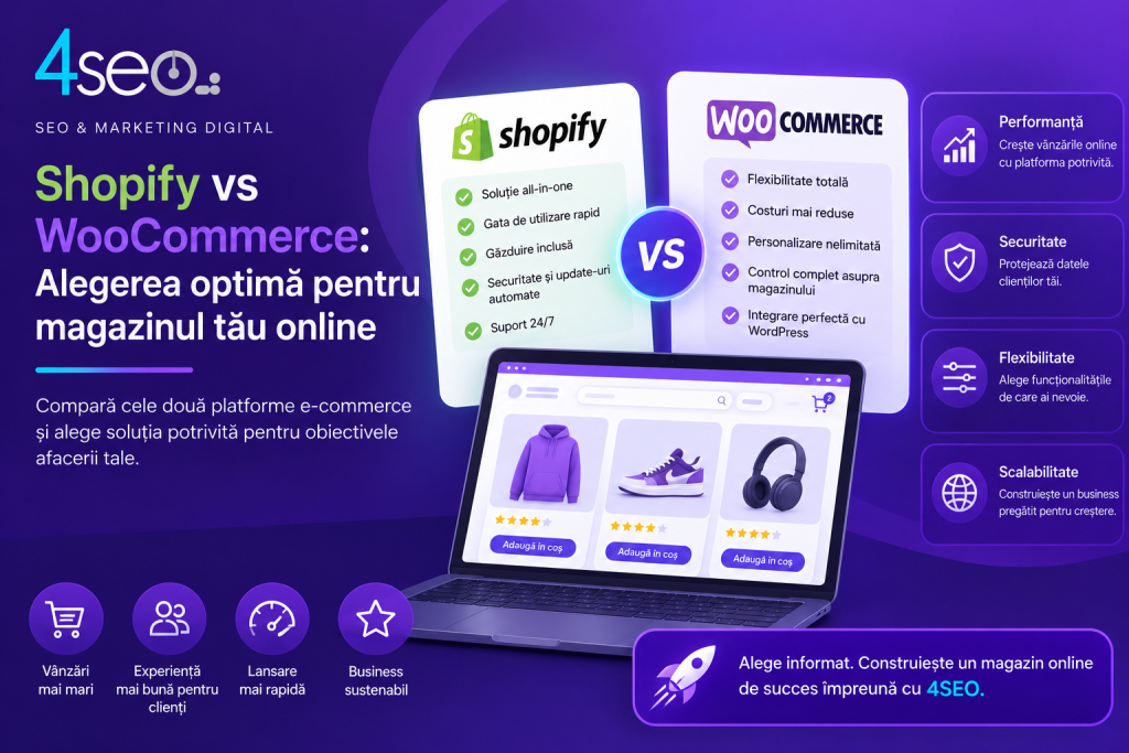 Shopify vs WooCommerce: Alegerea optimă pentru magazinul tău online